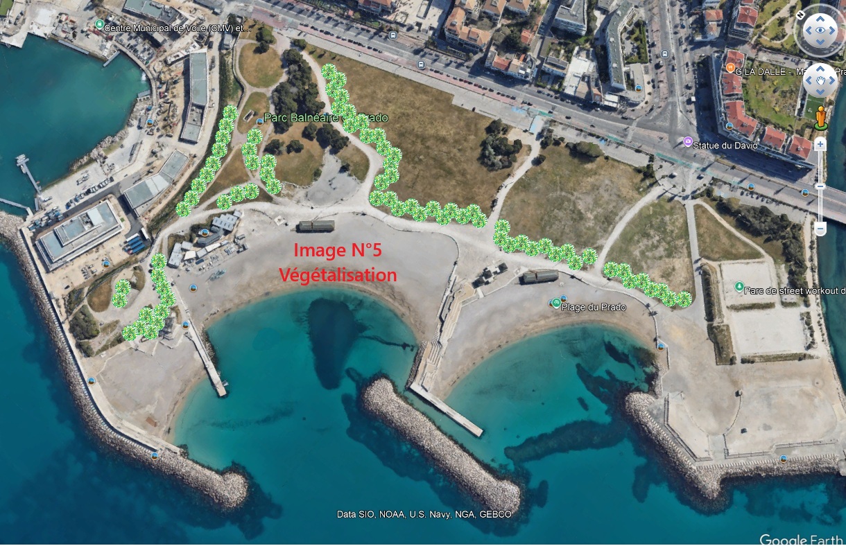 Proposition de végétalisation des plages