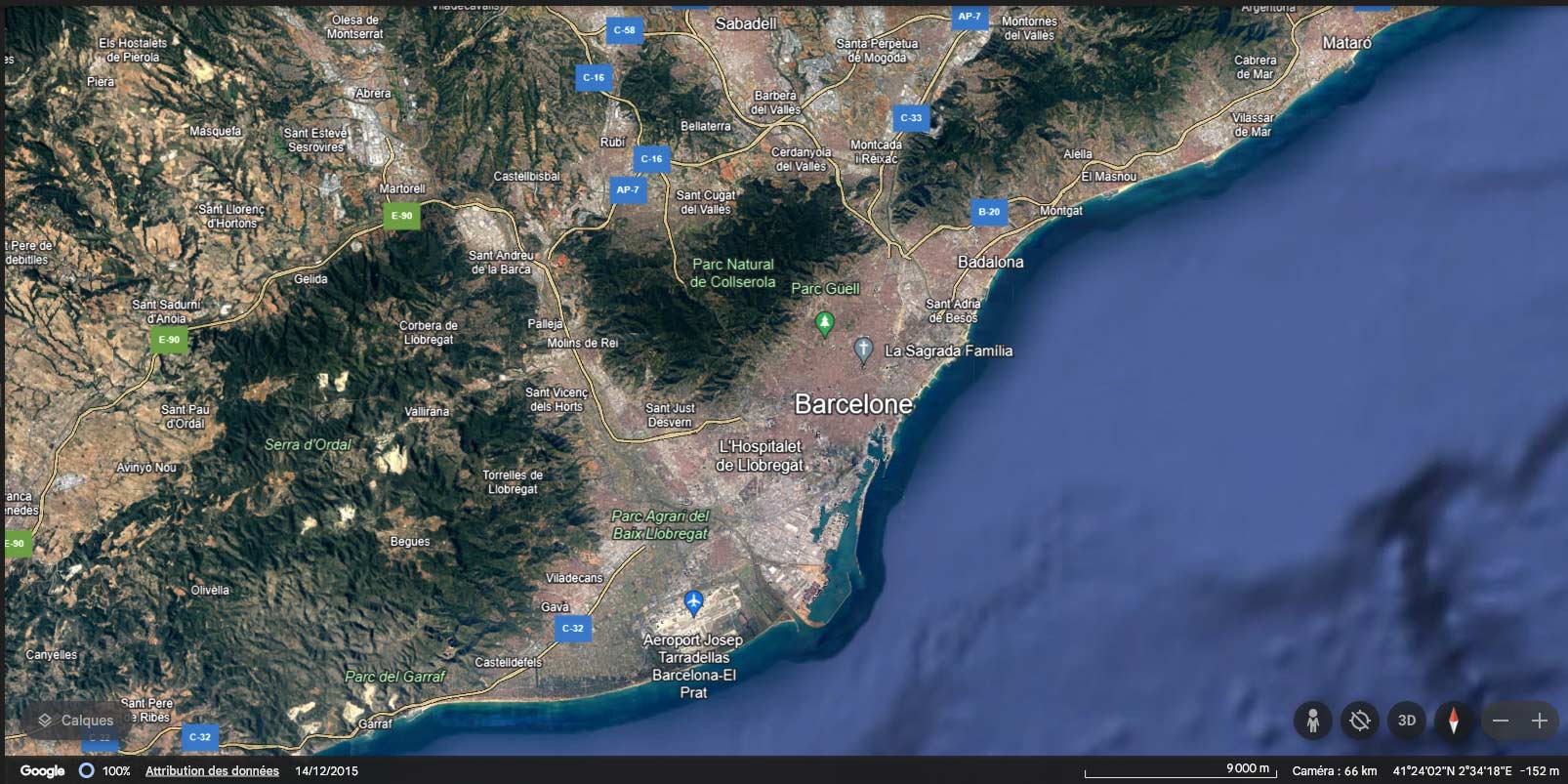 Linéaire des plages de Barcelone
