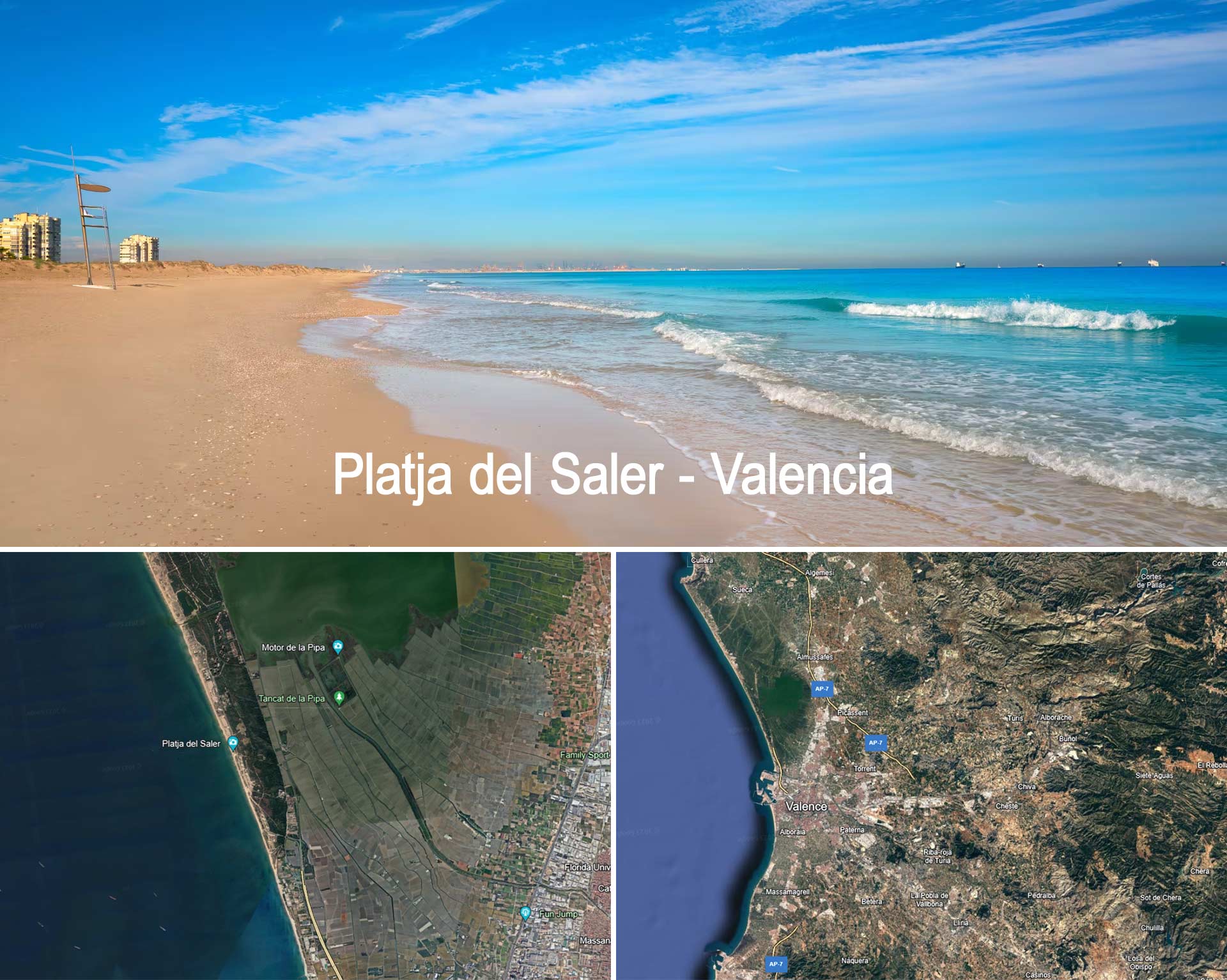 Plage du Saler à Valencia