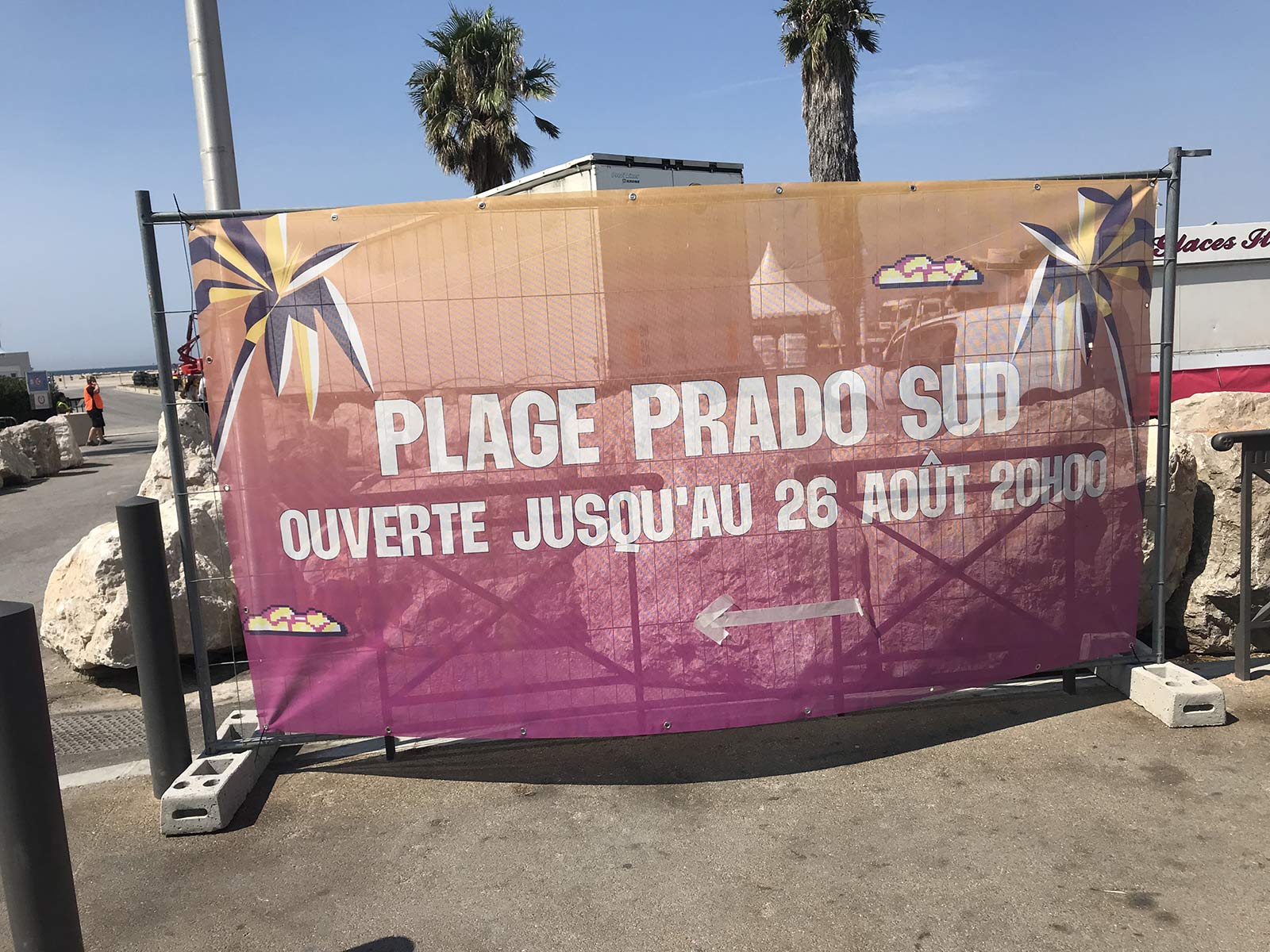 Prado Sud, bord de mer ouvert jusqu'au 25 août